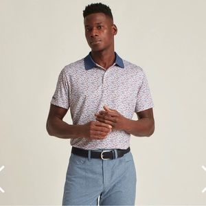 The Tour Golf Polo - Regent Floral Sz. Medium Slim fit